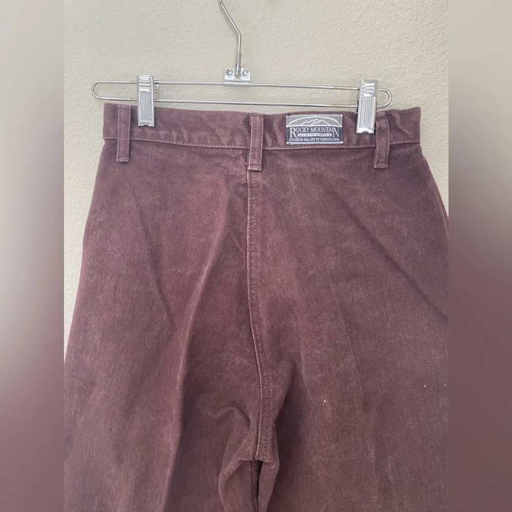 Vintage Rocky Mountain Rockies Brown Denim High Waist Jeans, Size 28/7 - Image 4