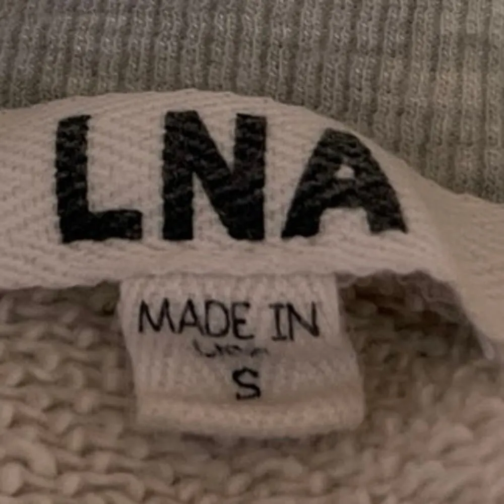 Revolve LNA Women's Gray Heather Criss Cross Pullover Sweater Sweatshirt Top S - Image 4