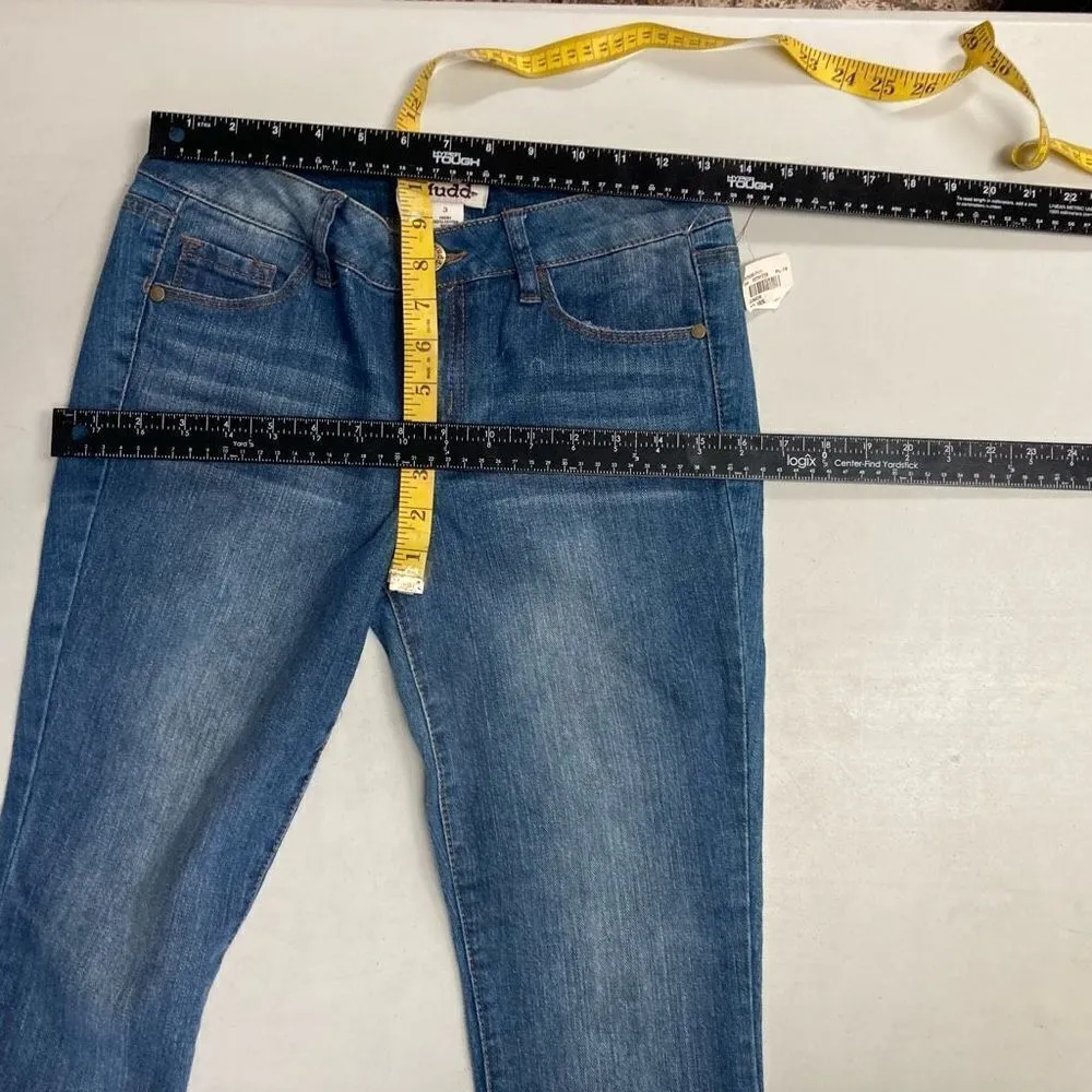 MUDD Women’s Juniors Jeans Size‎ 3 Blue New With Tags - Image 6