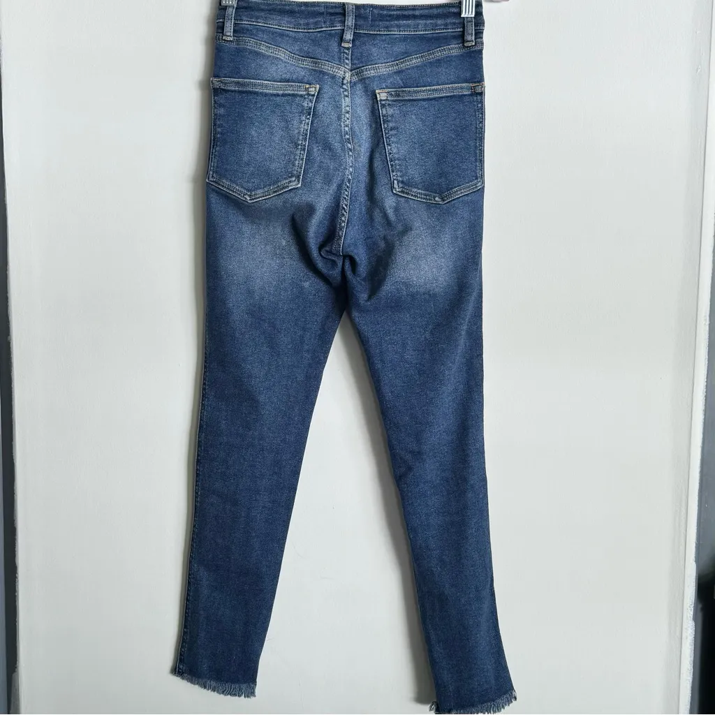 Free People We The Free Women’s High Rise Stretch‎ Skinny Jeans Light Wash 28 R - Image 4