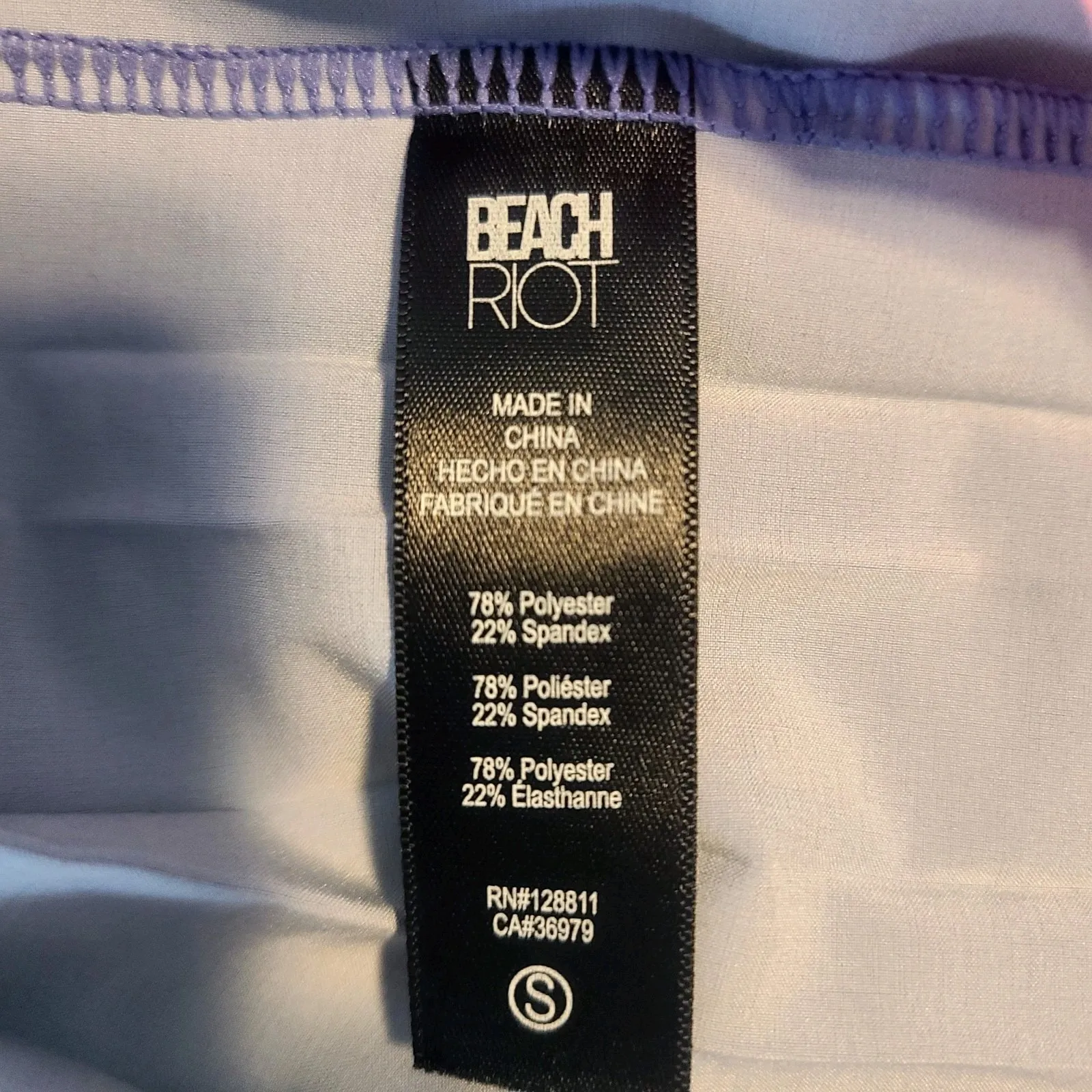 BEACH RIOT Gloria Skirt Skort High Tide Colorblock Purple Pink‎ Green Size Small - Image 5