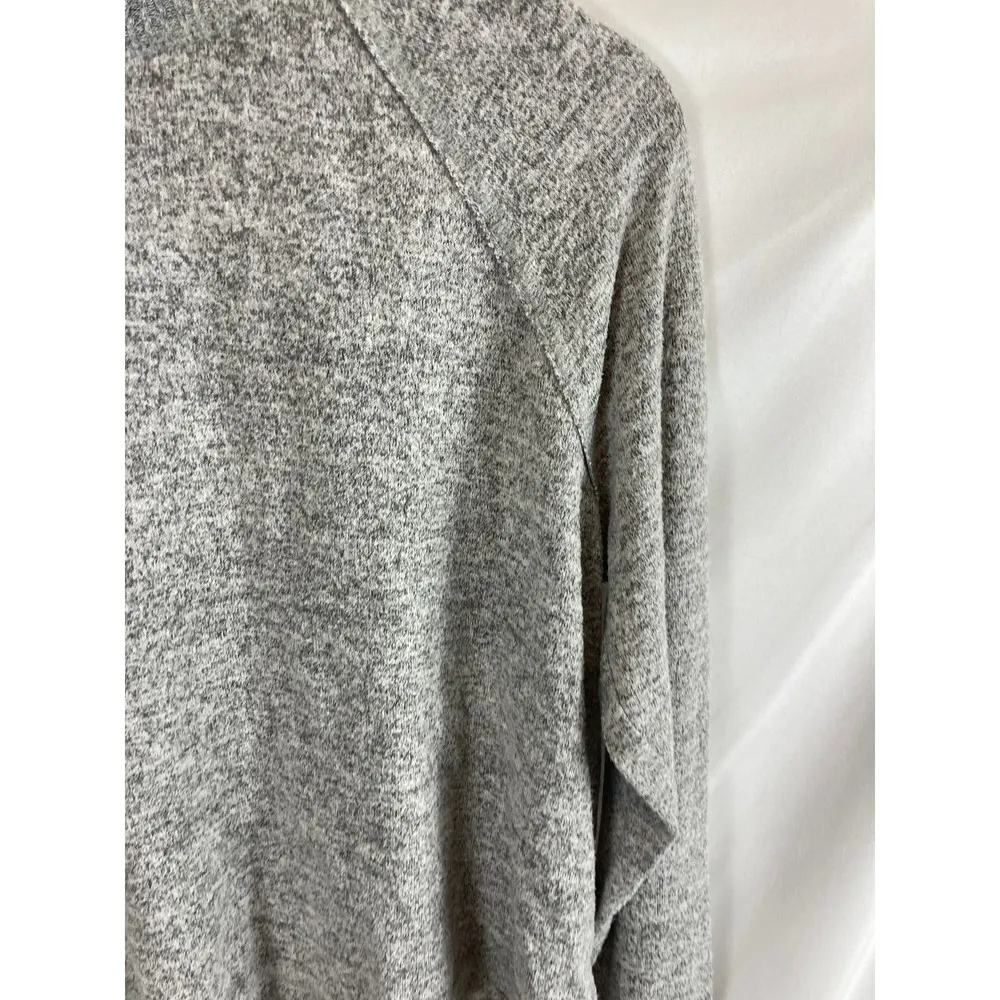 Abercrombie & Fitch Mock Neck Heather Grey Knit Top Size XS - Image 3