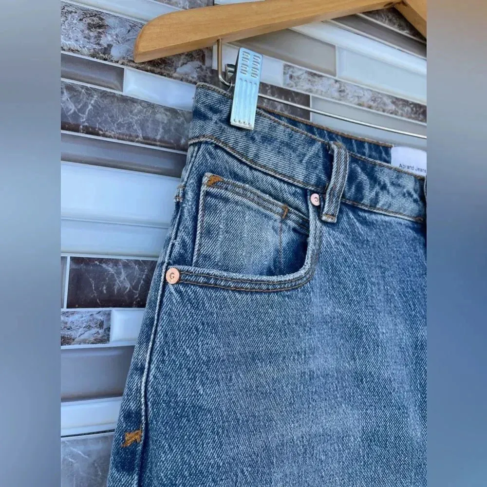 ABRAND ABRAND '94 High Slim Distressed Jeans 30 Blue - Image 3