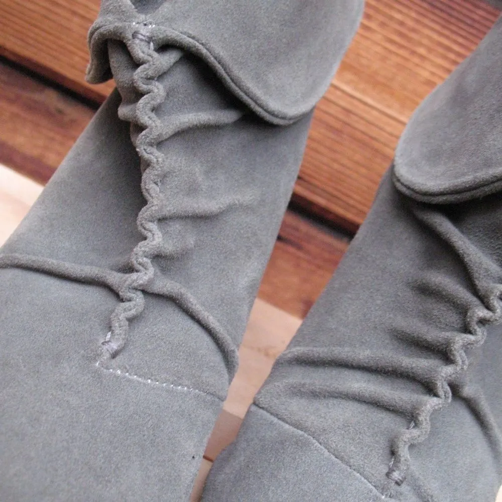 Gray Suede Ankle Booties - Image 5