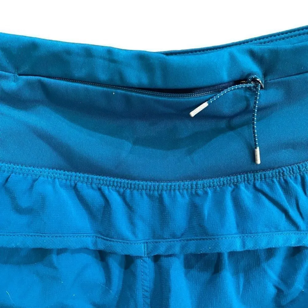All in Motion Athletic Shorts back zip packet small elastic waist blue - Image 4