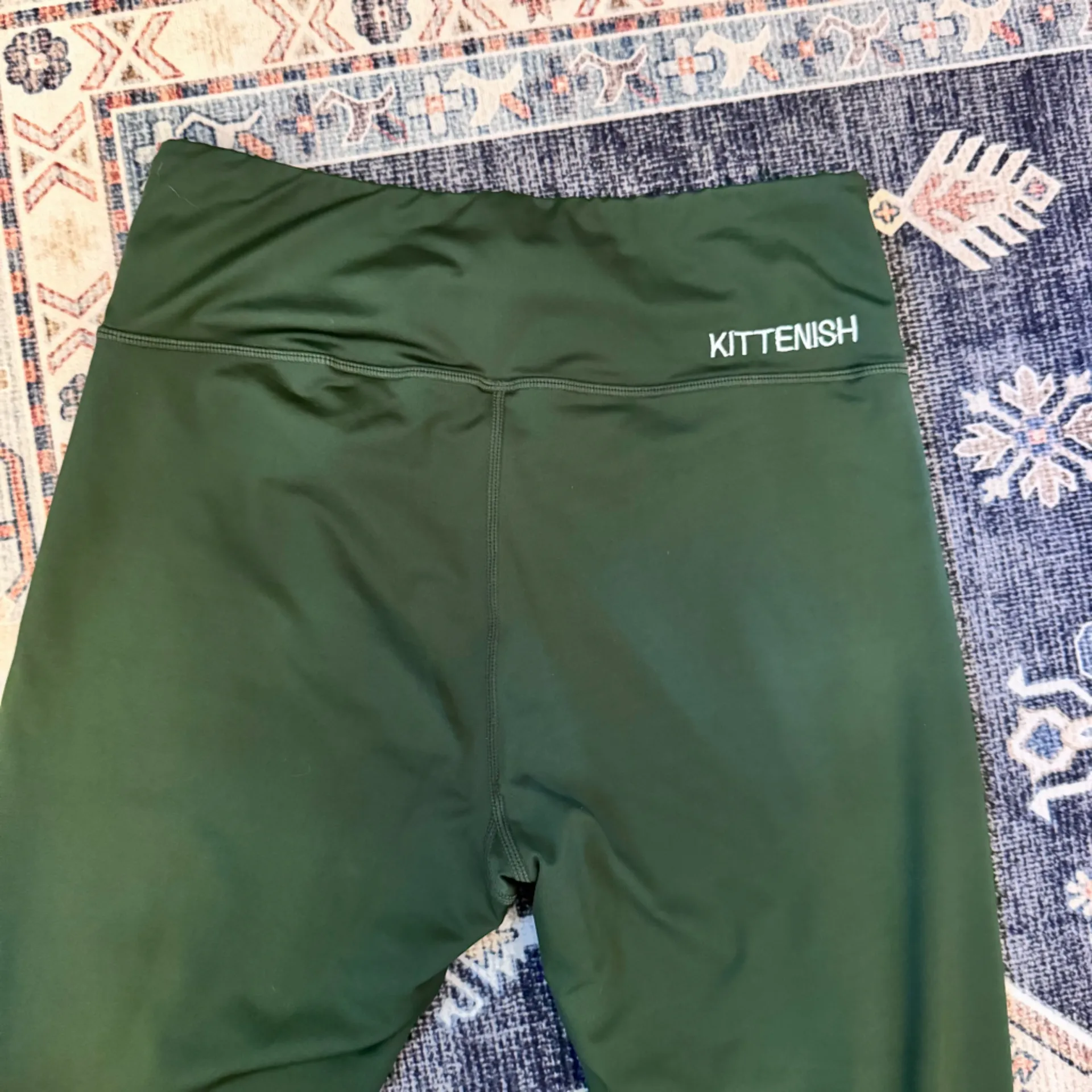 Kittenish Forest Green Leggings Women’s Size Medium - Image 3