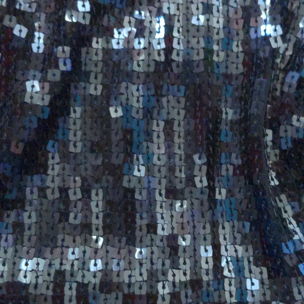 Good American Womens Bandeau Top Black Strapless Stretch Sequin Zip 3 L New - Image 2