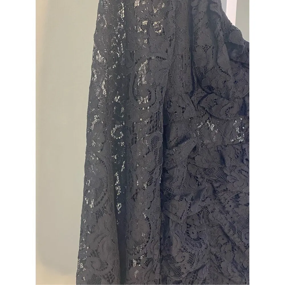 ASTR the Label NWT Chrisley Lace Long Sleeve Mini Dress in Black Size M Size M - Image 12