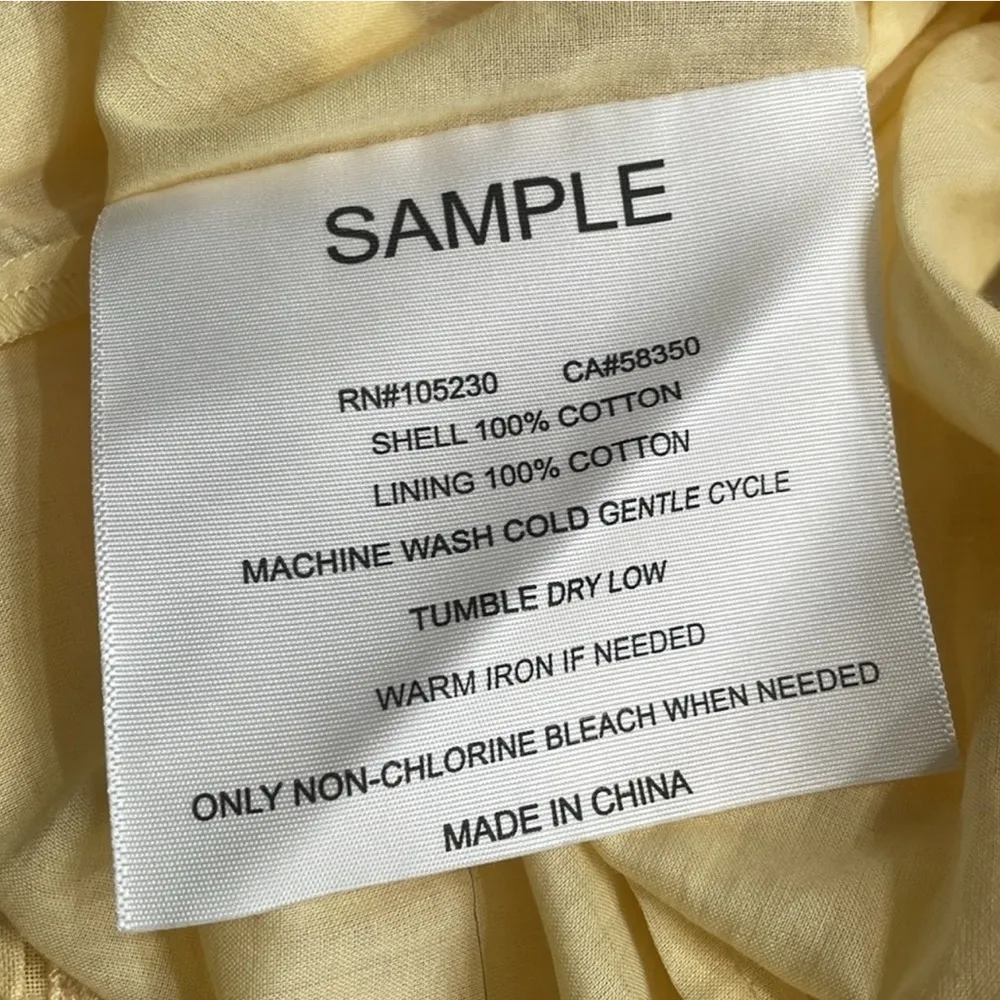 NWT SAMPLE Joie Rare Yellow Lace & Polka dotted Amerie Mini Skirt - Image 8