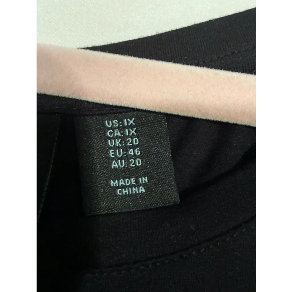 Woman’s Cynthia Rowley Black Dress 1X Pre-Owned StyleRN59478 - Image 7