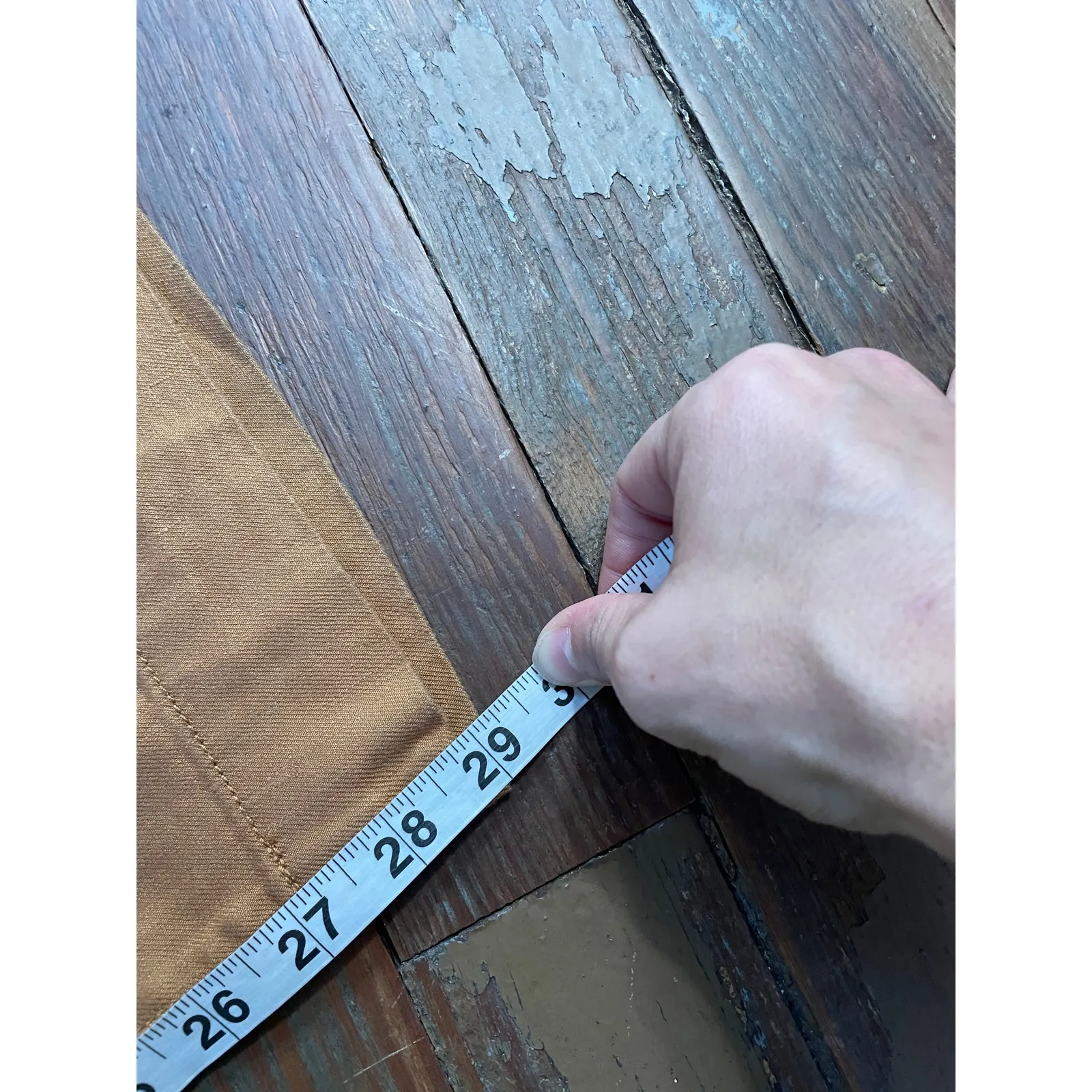 Anthropologie Maeve Colette Pants 30T Camel Linen Blend Wide Leg Size 30 - Image 11