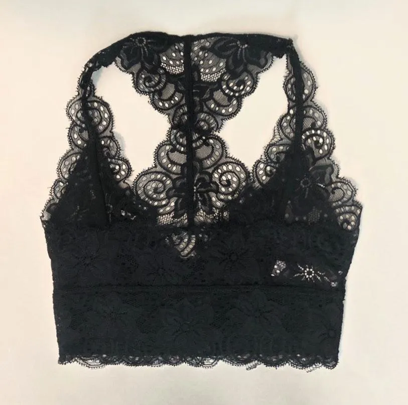 Black Lace Bralette - Image 2