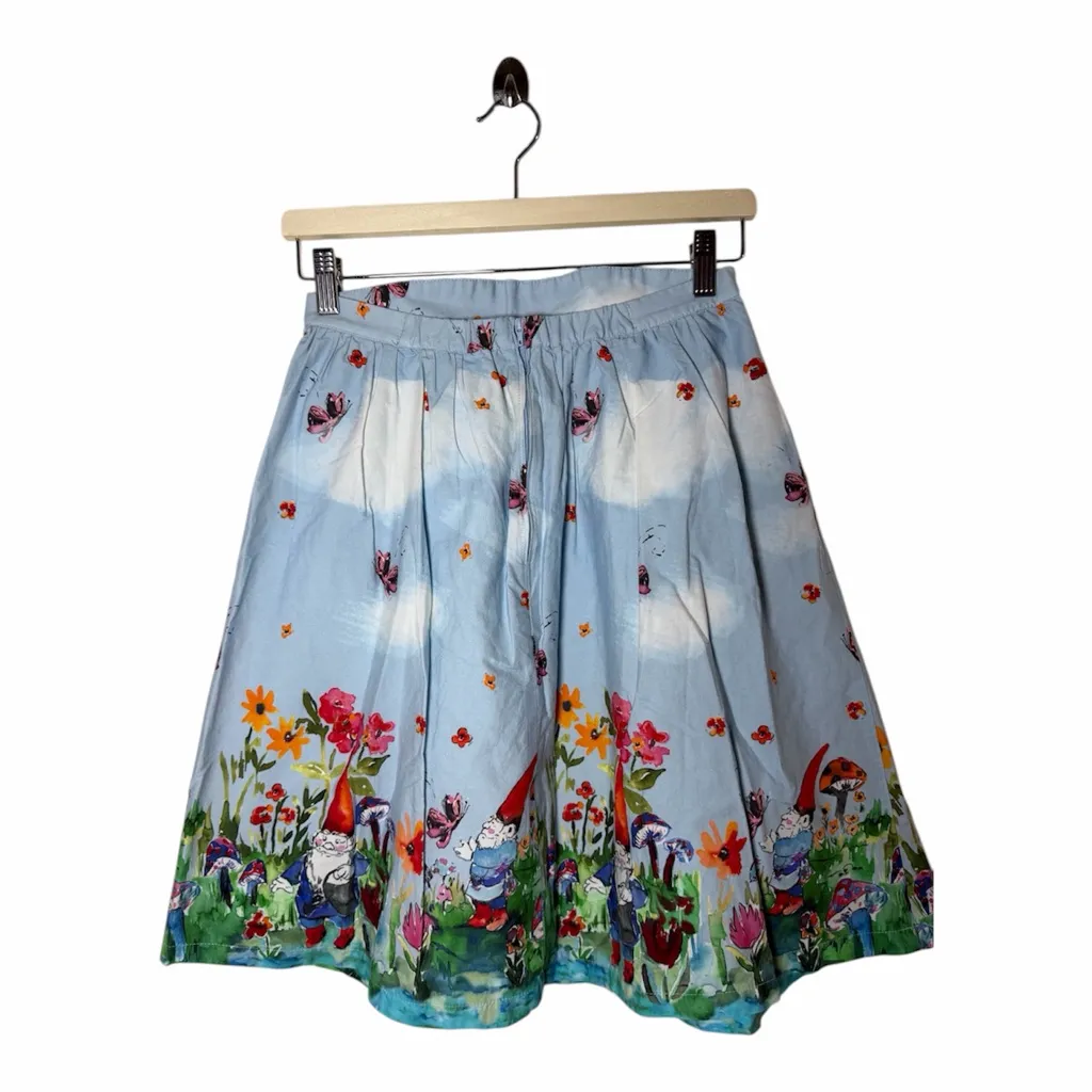 ModCloth ALine Skirt Pockets S Artsy Gnome Fairycore Twee Cottagecore Whimsical - Image 2