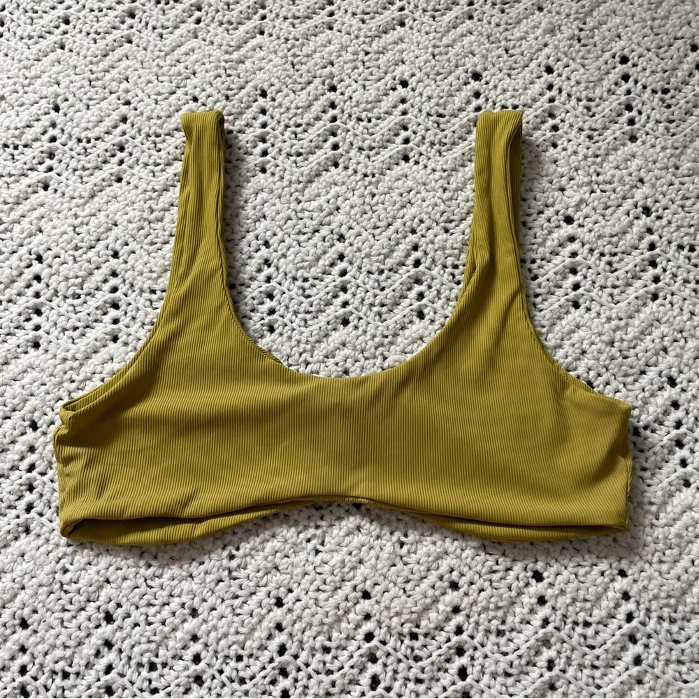 BasicBxxch Ribbed Bikini Crop Tank Top Green (Medium) - Image 3