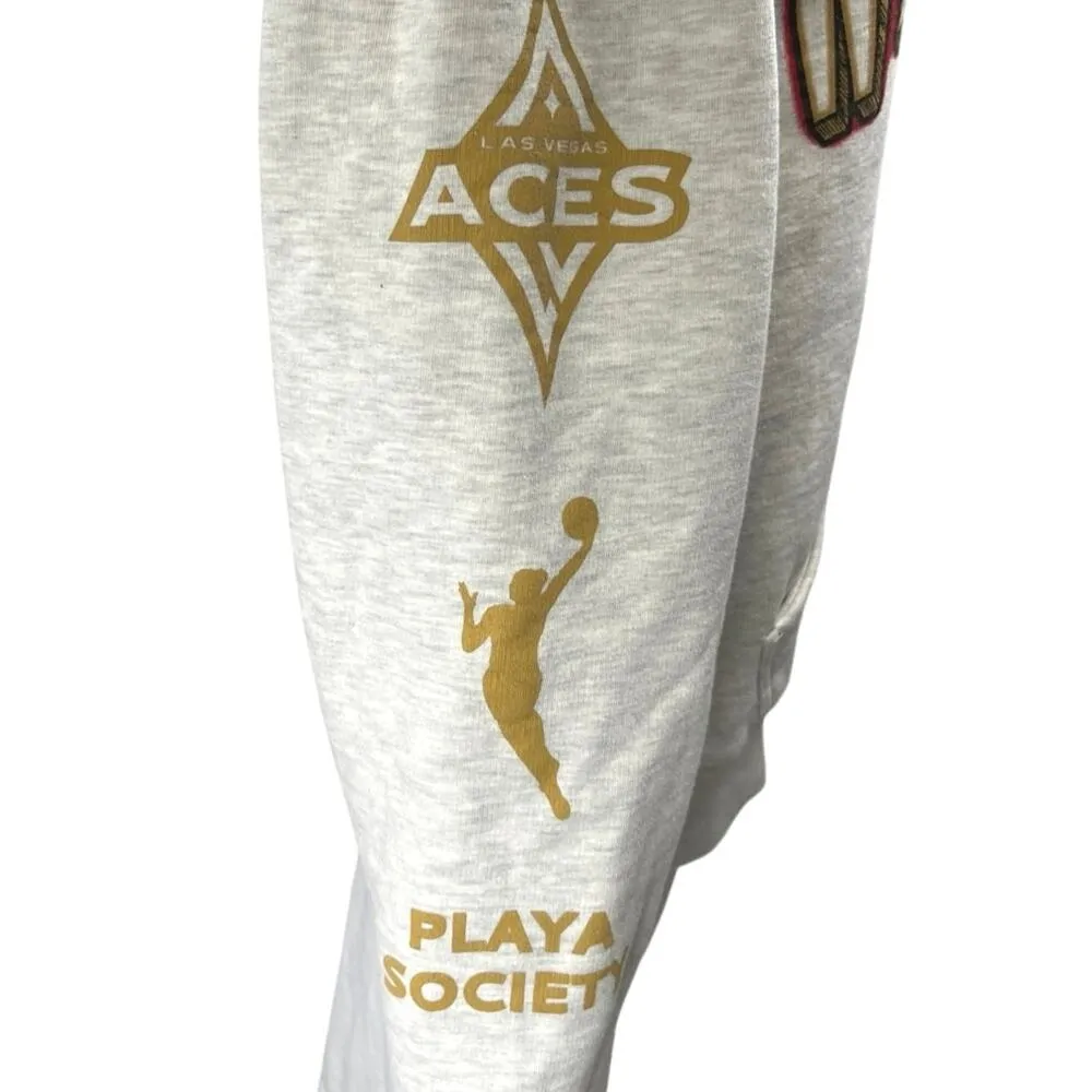 WNBA Unisex Basketball Womens NBA Long Sleeve Hoodie Hooded Sweatshirt Sweater L Gray - Image 4