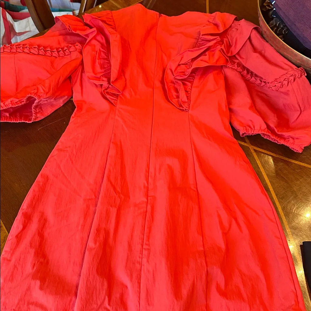 RHODE Red Ruffle dress - Image 5