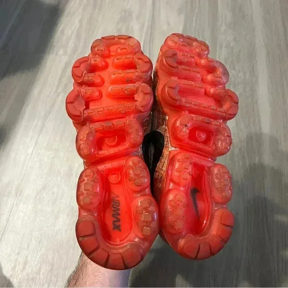 Nike Air Vapormax Wolf Grey Bright Crimson (Women’s) 849557-026 Size 8 - Image 5