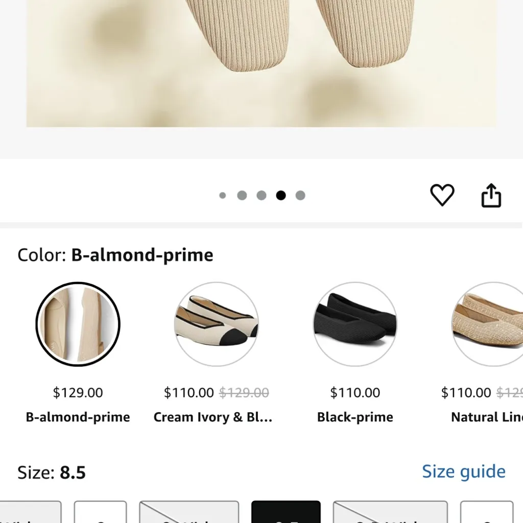 VIVAIA Women's Beige Loafers Size 8.5 - Image 8