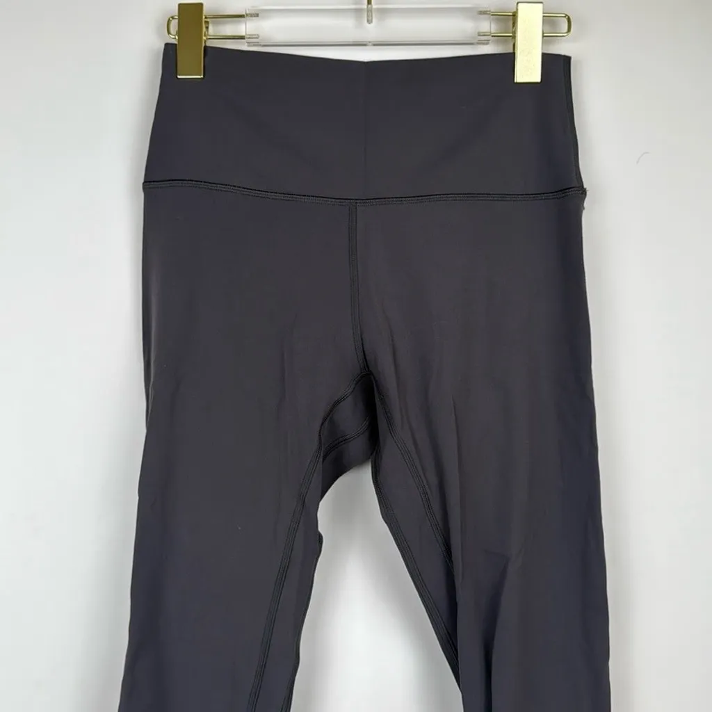 HeyNuts Essential 7/8 Leggings High Waisted Compression Athletic Yoga 25" Gray M Size M - Image 4