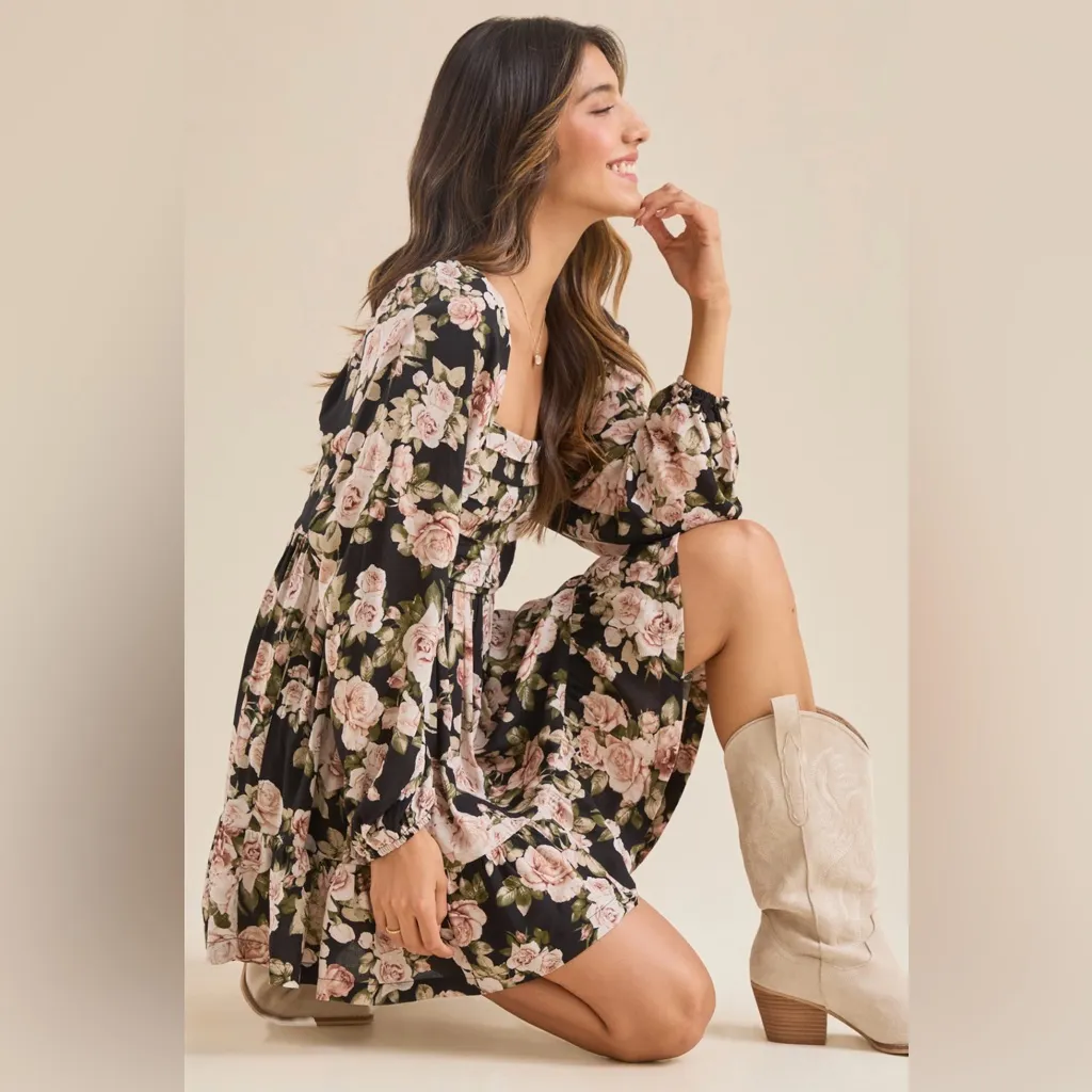 NWT Altar’d State Gracie Floral Mini Dress - Image 4