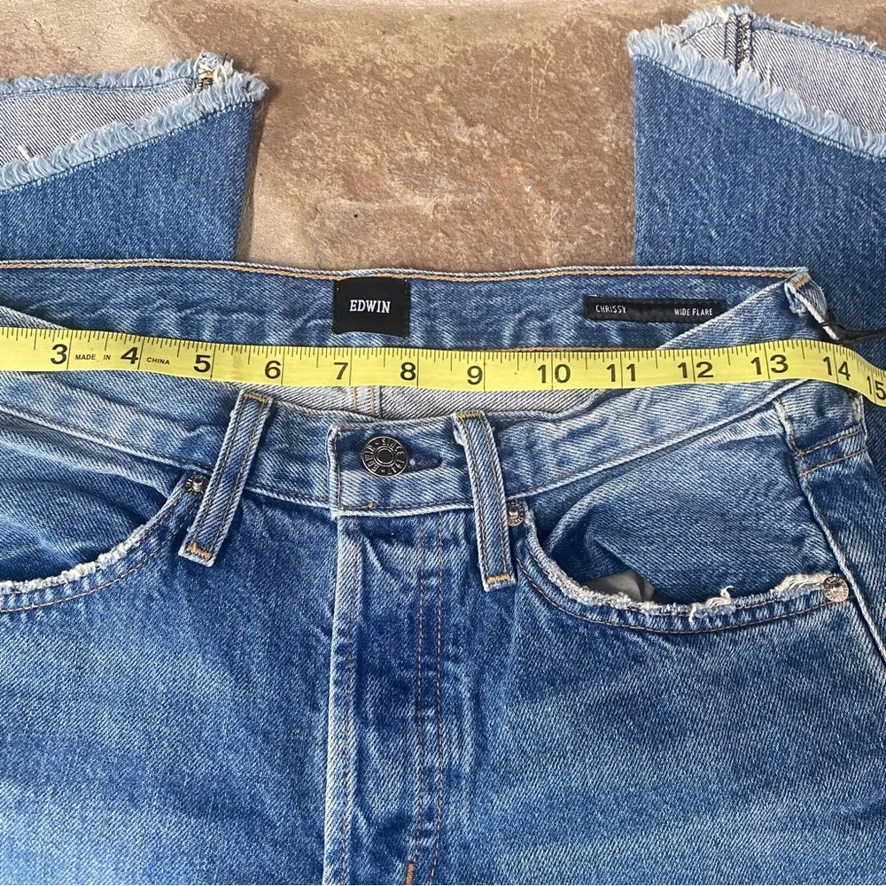 Free People Edwin Chrissy flare leg jeans in Rumor NWT bootcut retro 26 - Image 5