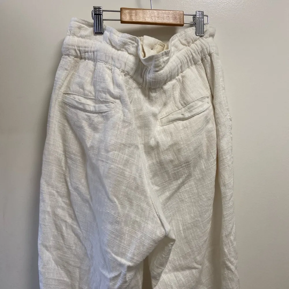 Free people white linen pants extra small women’s - Image 4