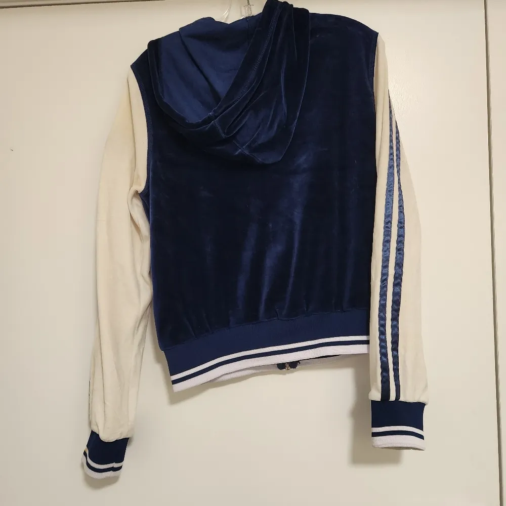 VINTAGE MLB New York Yankees Cooperstown Collection Velour Tracksuit Y2K Blue Size M - Image 4