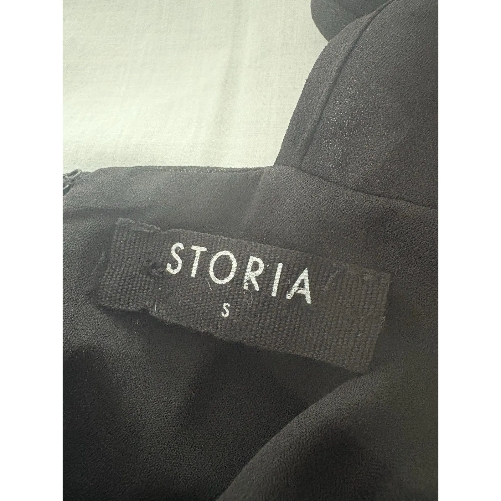 Storia Babydoll Dress Size S Black Ruffled Mini Witchy Goth Whimsy Feminine Y2K - Image 7