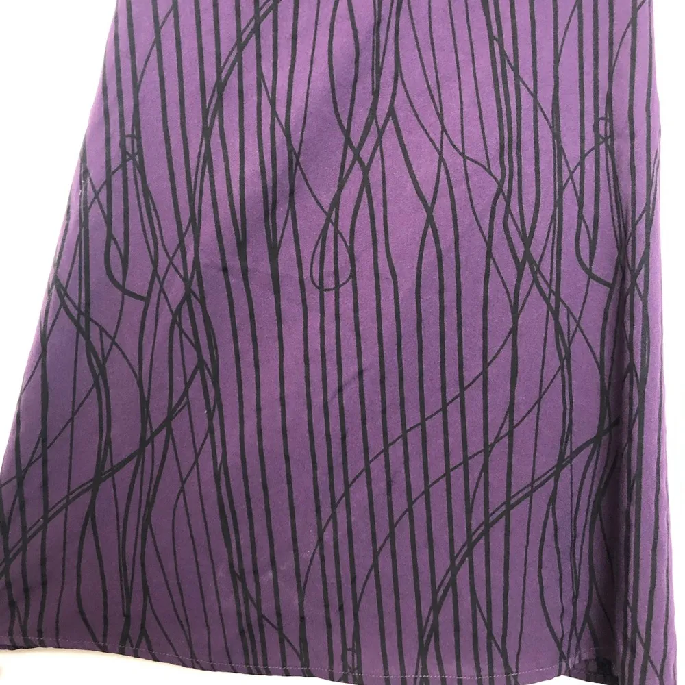 W118 by Walter Baker Purple and Black Racerback Swing Tank - Image 5