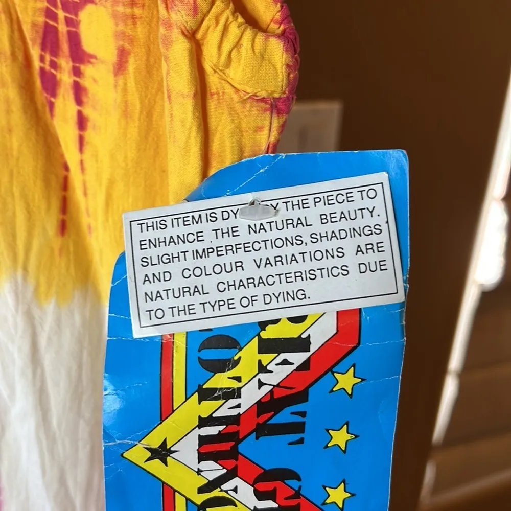 Great Gear Clothing Company Vintage 80's Rainbow Tie Dyed Romper Size Small NEW! Purple - Image 4