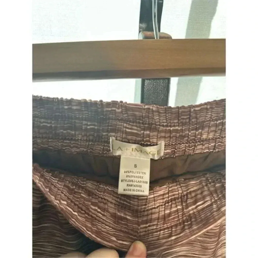 LA Image Athletic Shorts Size Small Brown - Image 5