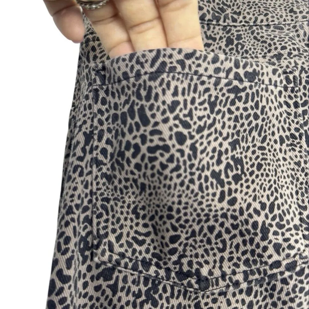 SPANX Jean-ish Ankle Leggings Jeans Size S Dots Animal Print Brown Black 20018R - Image 8