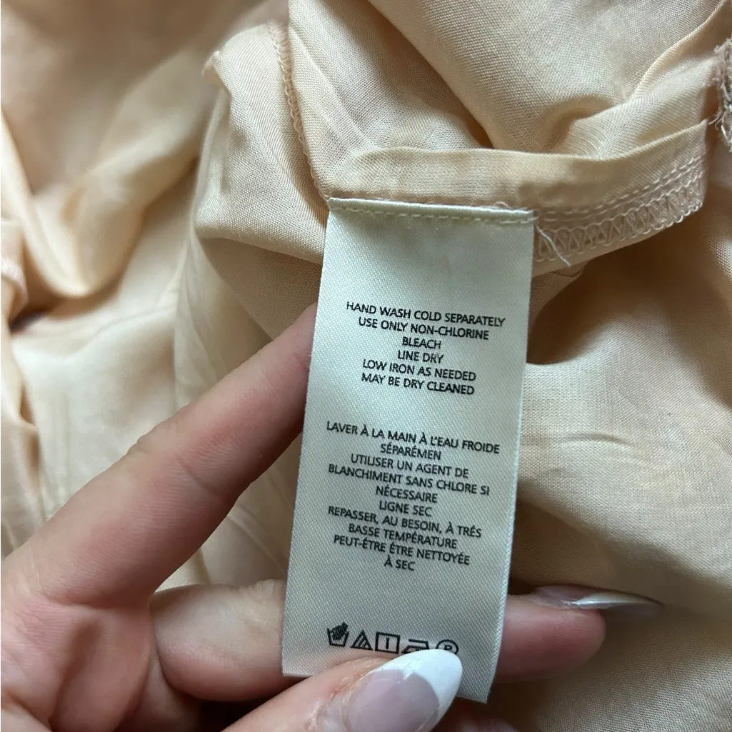 Anthropologie Square Neck Lace Mini Dress Black and Cream NWT Size 10 - Image 9