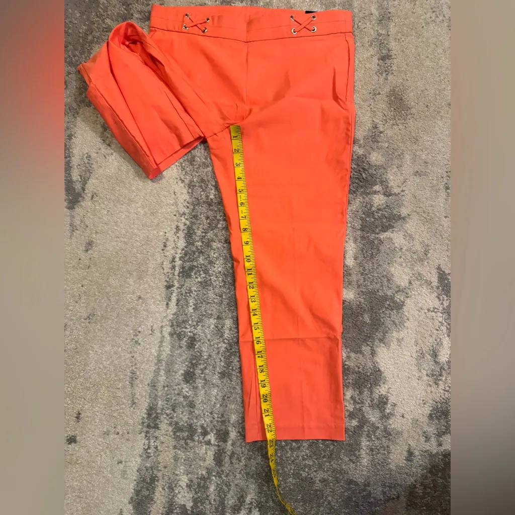 Rafaella Orang/peach Capris - Image 5
