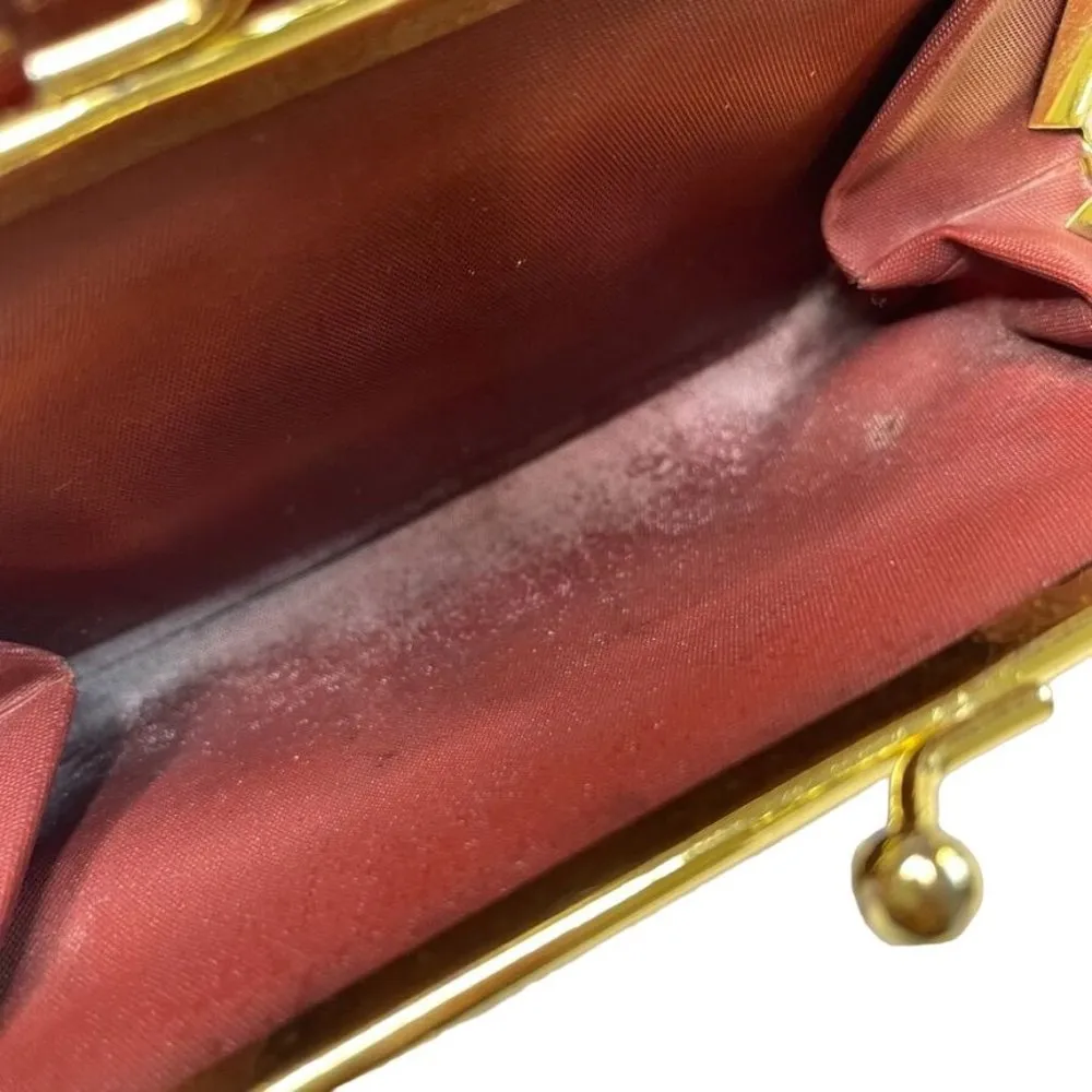 Buxton Heiress Clutch Wallet Top Grain Cowhide Leather Black u Coin Purse CC Slo Brown - Image 5