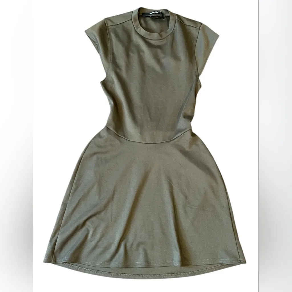 Urban Outfitters Women's Medium Olive Green Open Back Mini Dress Night‎ Out NWT - Image 7