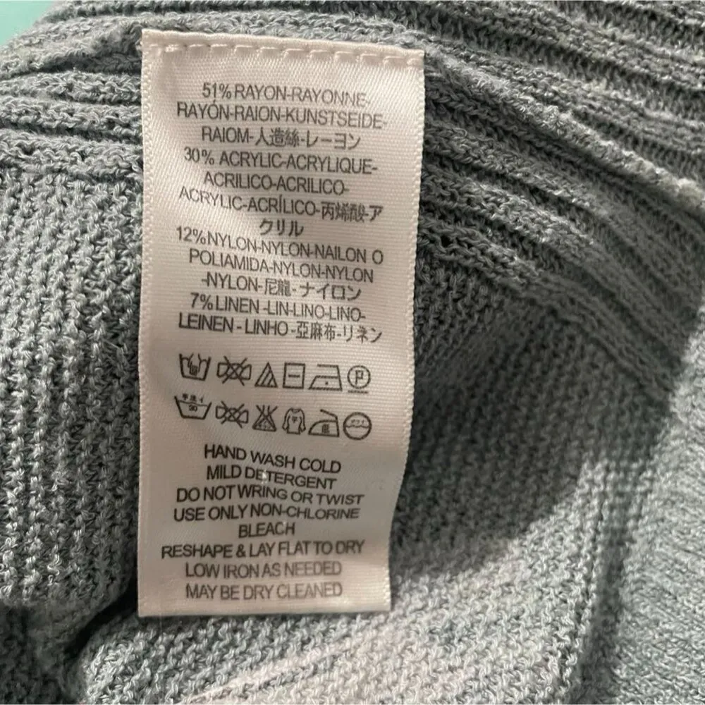 Free People Size Medium  Top Blouse Dress Long Sleeve Bell Sleeve Criss Cross - Image 9