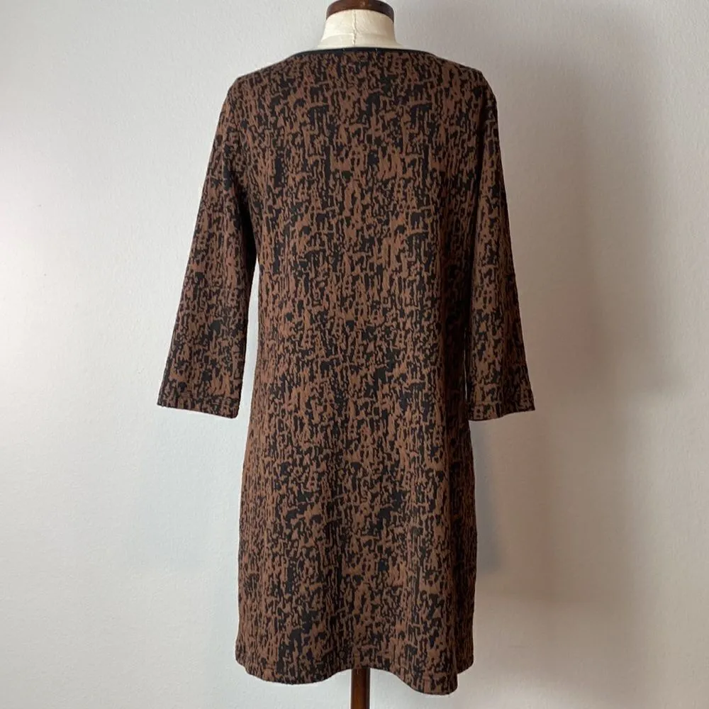 Tyler Boe leopard shift dress Black Size M - Image 2