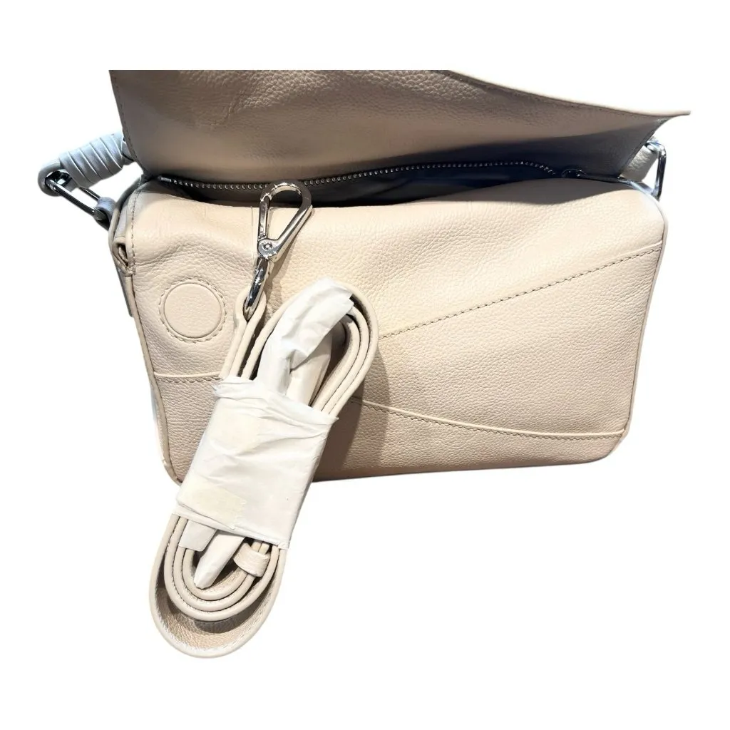 Walter Baker Jagger Leather Crossbody Bag Oyster Woven Handle Designer NWOT - Image 7