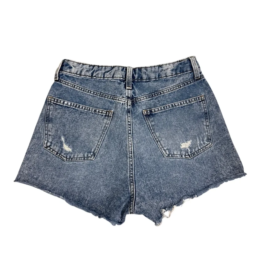 Wild Fable Basic High Rise Cutoff Distressed Button Fly Denim Jean Shorts Size 4 - Image 2