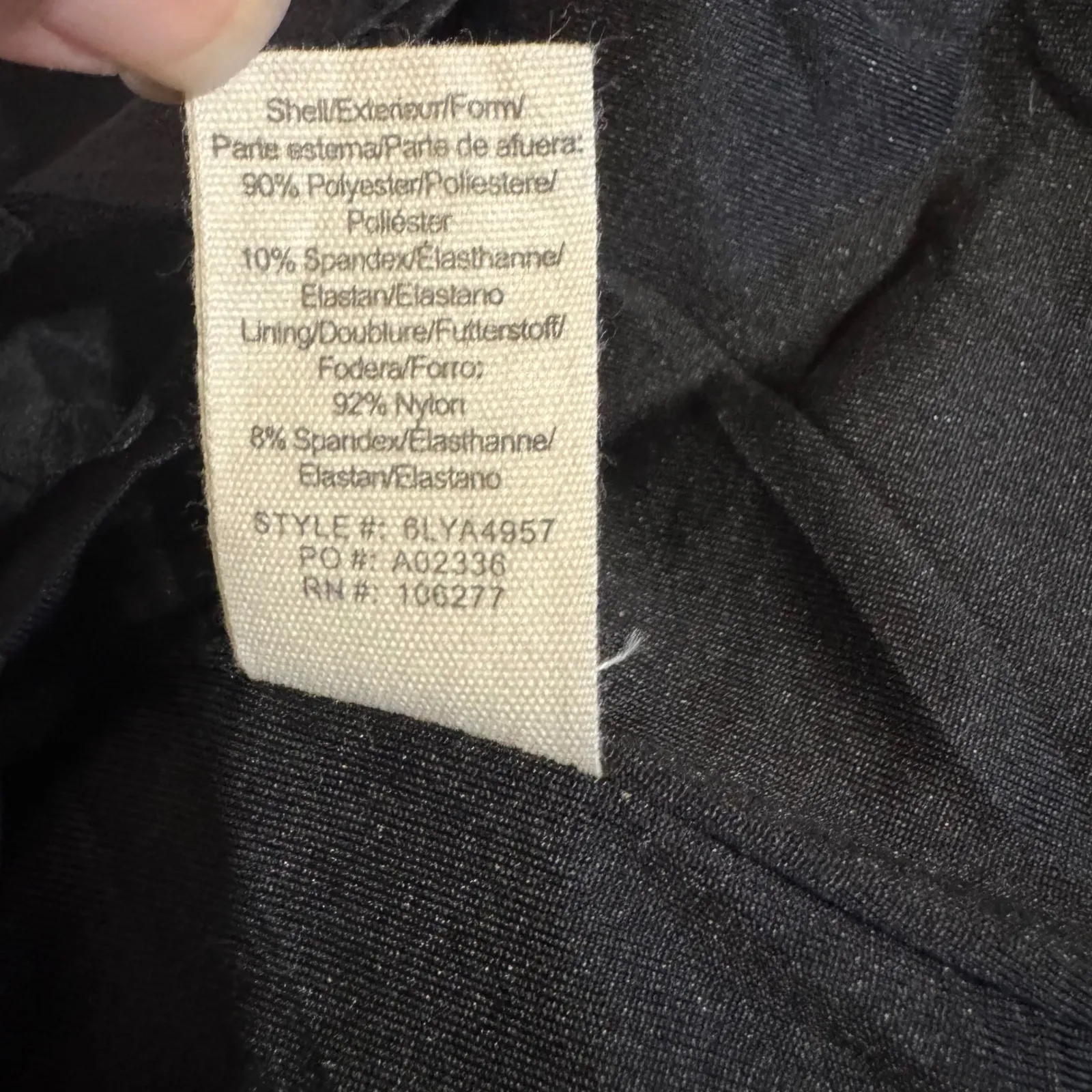 Liberty Garden Black Faux Suede Stitch Detail A - Image 12