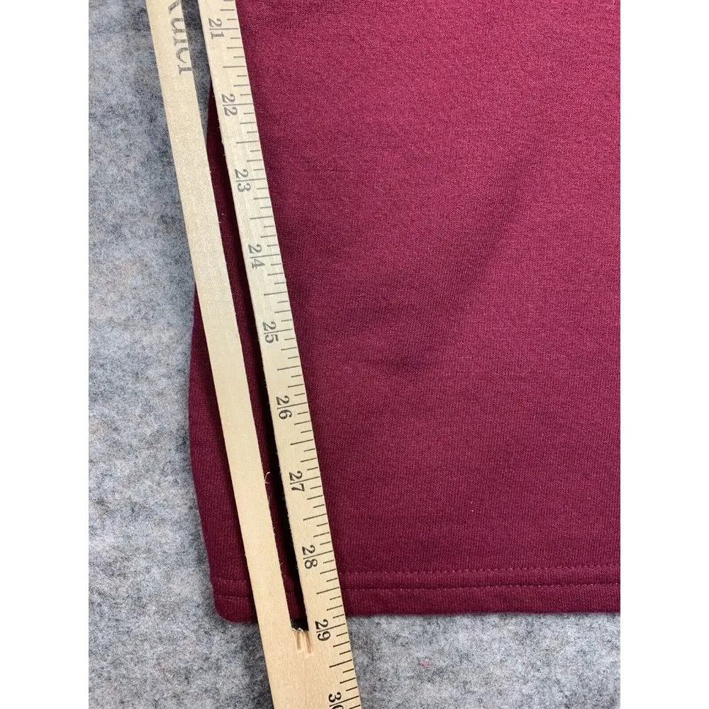 NWOT Hanes Large Comfort Blend Sweatpants Pull On Elastic Waist Womens Burgundy - Image 7
