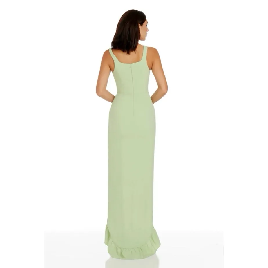 NEW Dress the Population Charlene Dress Maxi Gown Sage - Image 3