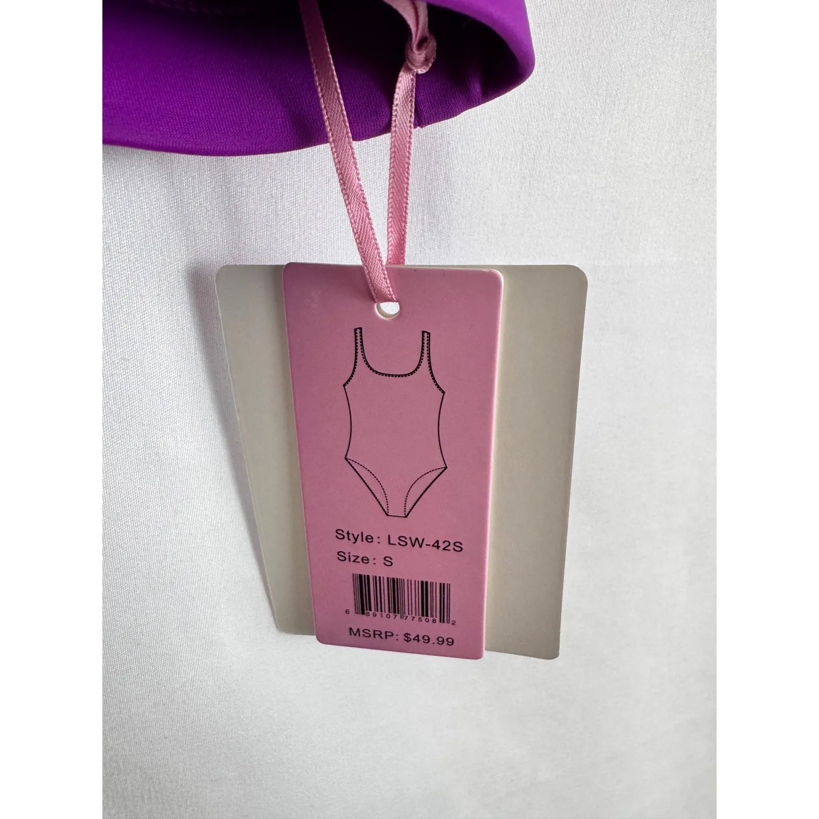 Emme Jordan Purple Swimsuit Bikini Set High Waist Racerback Size S‎ - Image 6