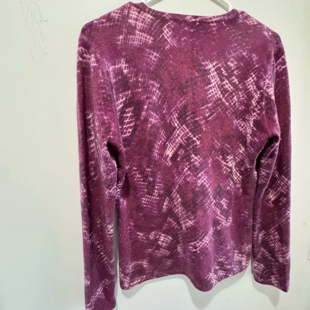 Kashmir Saks Fifth Avenue Plum Sweater - Image 10