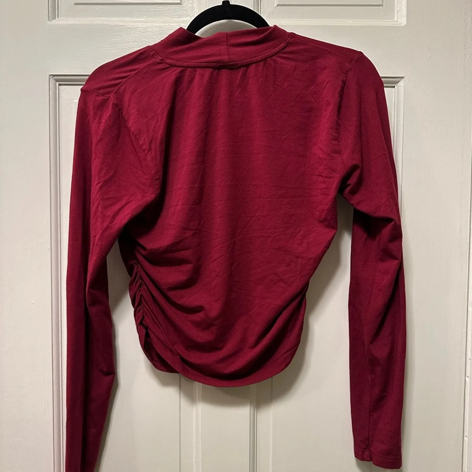 Bobi  Revolve Cropped Shirred Turtleneck Top NWT Size‎ Medium - Image 7