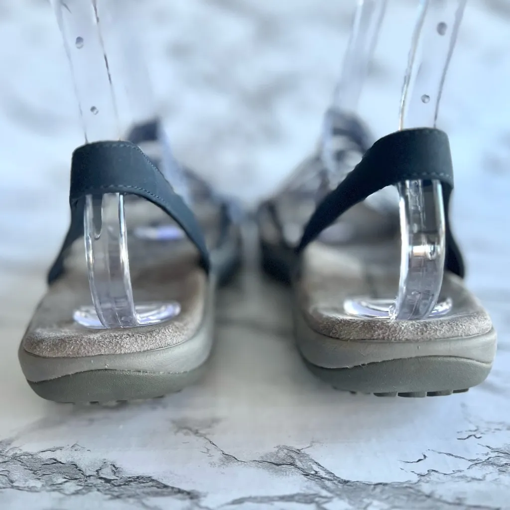 Skechers Raggae Slim Sandals Braided Blue Stretch Memory Foam Walking Comfort 11 - Image 7