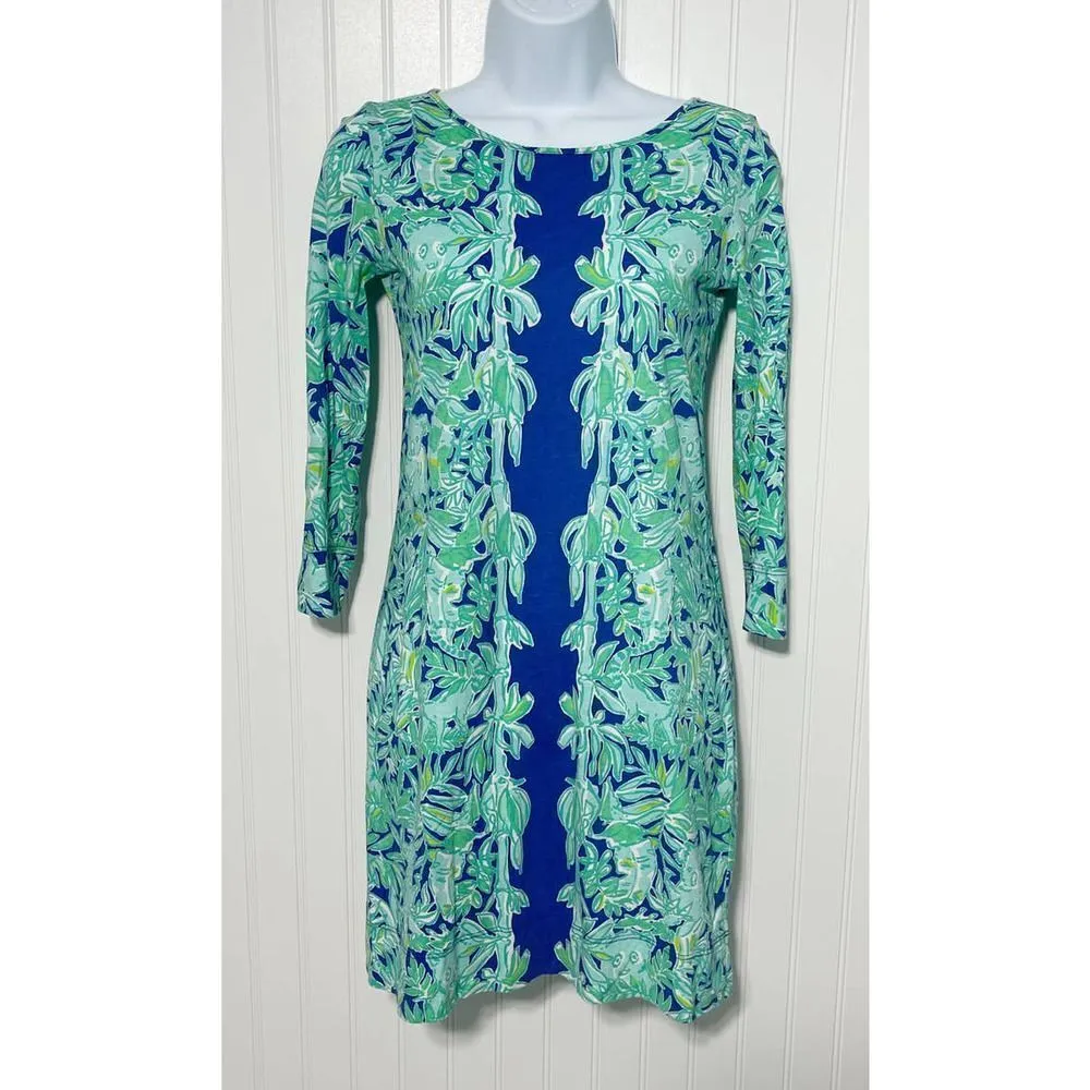 Lilly Pulitzer Marlowe T-Shirt Dress Koala of the Wild Dress‎ Poolside Blue XXS - Image 2