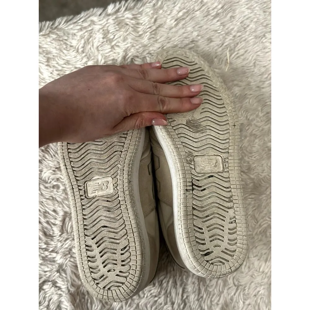 New Balance Pro Court Cup Women's 7 Cream Beige Satin Suede Sneakers - Image 8