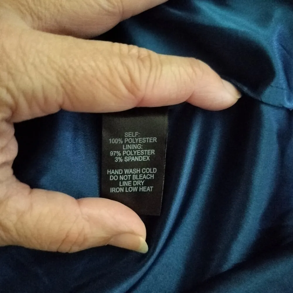 NEW Lulus Size XS Ocean of Elegance Navy Blue Maxi Dress Formal Prom - Image 4